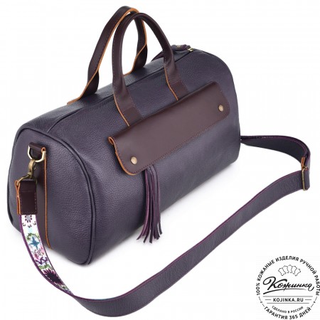 Женская кожаная сумка "Византия" (баклажан)